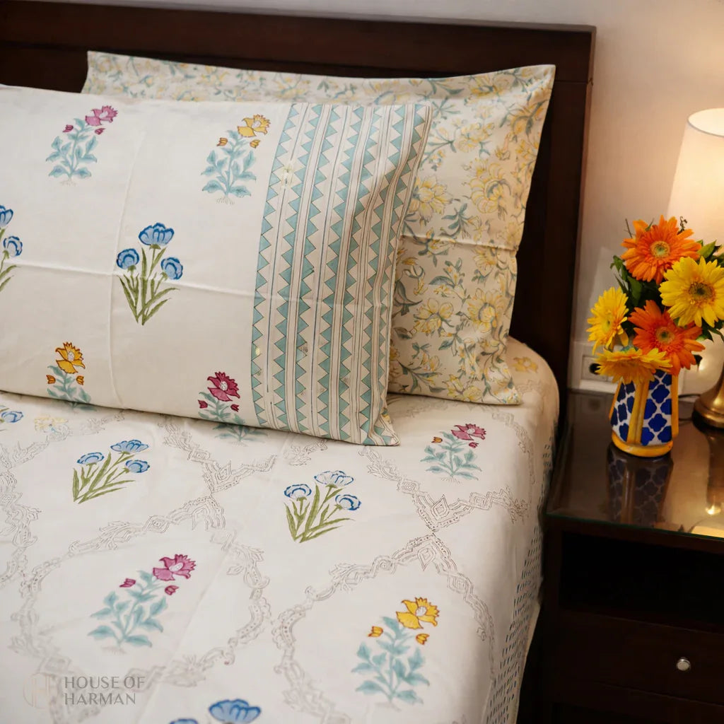 Morning Garden Bloom Bedsheet