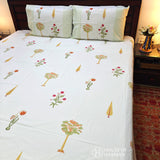 Orchard Dreamscape Bedsheet and Dohar