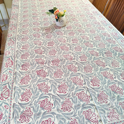 Dainty Floral Delight Table Cover