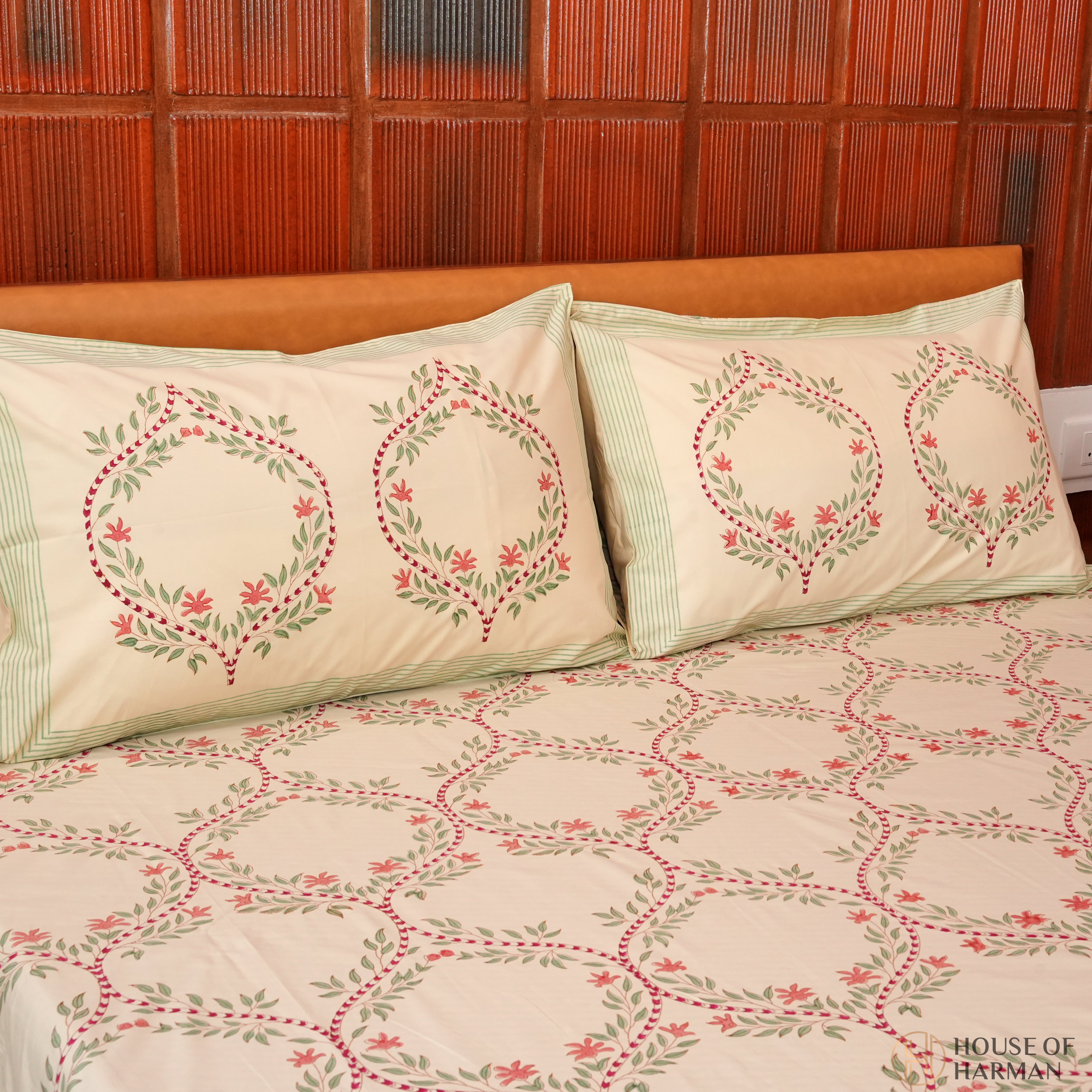 Heritage Verdant Trellis Bedsheet