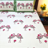 The Flamingo Pair Bedsheet