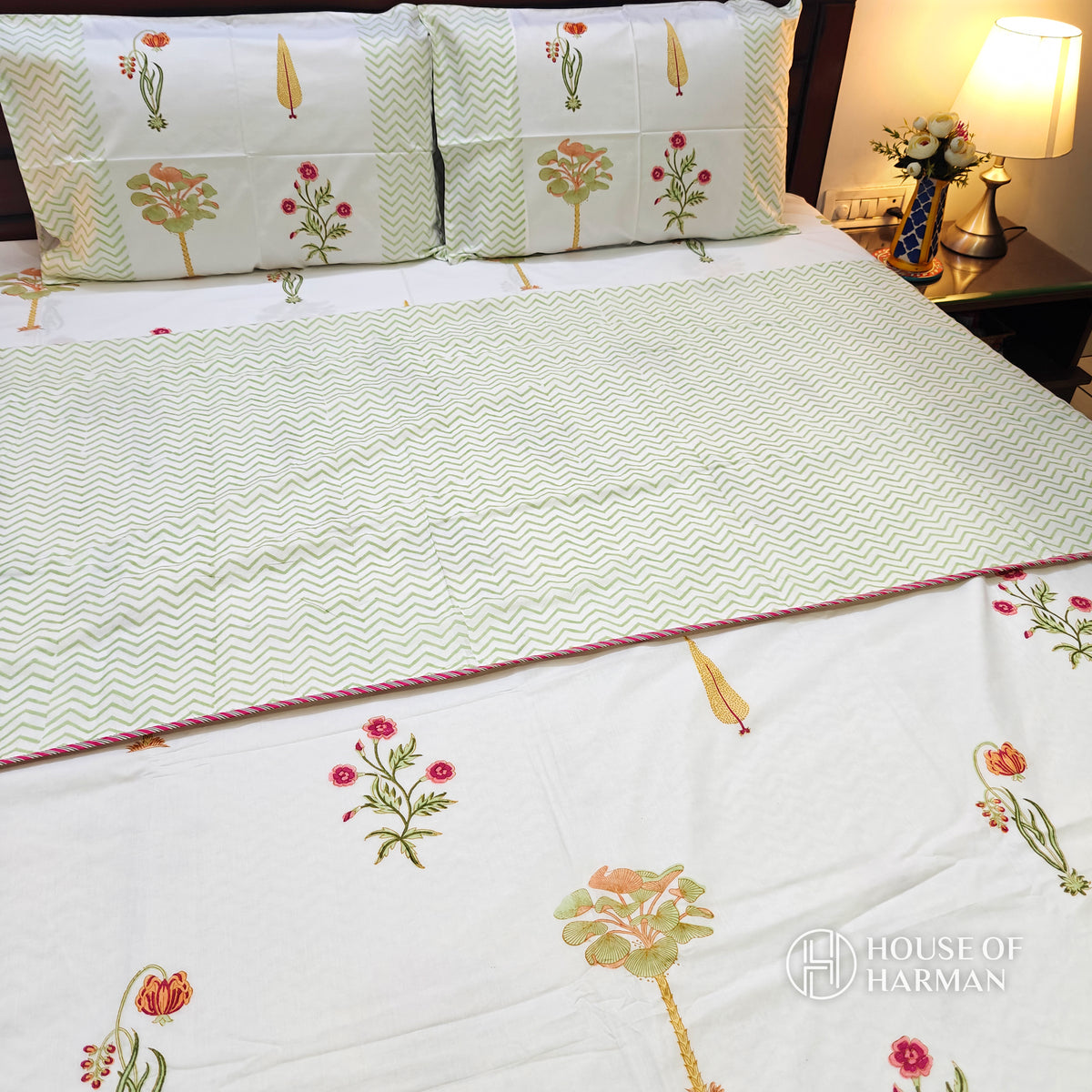 Orchard Dreamscape Bedsheet and Dohar