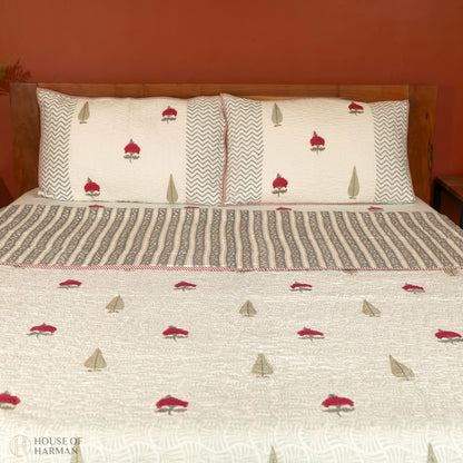 Floral Mirage Bedcover