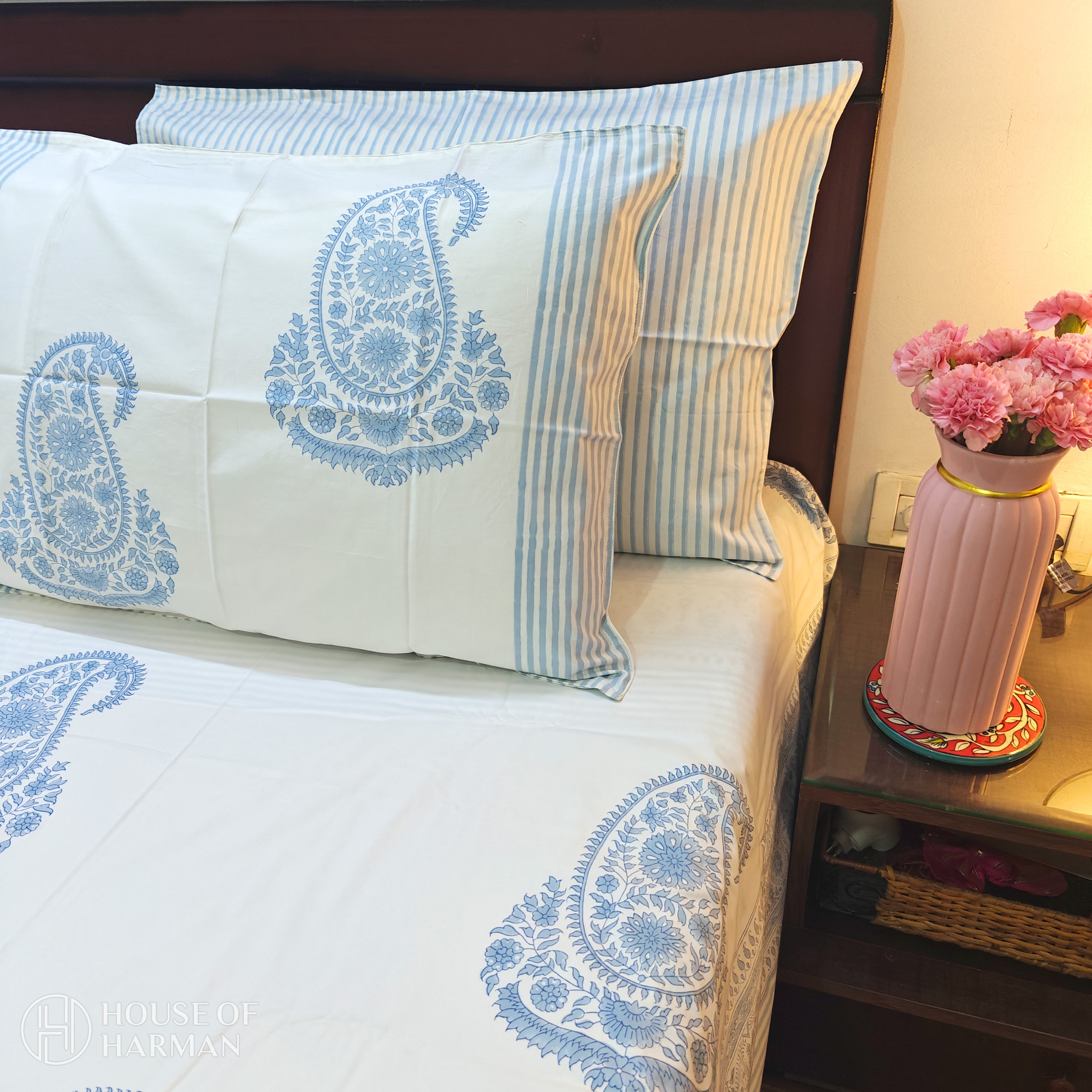 Azure Sky Breeze Bedsheet