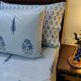 Azure Garden Charm Bedsheet