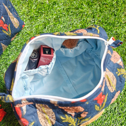 Multipurpose Pouches- Set of Three I Waterproof Lining I Four Mini Pockets Inside - HOUSE OF HARMAN