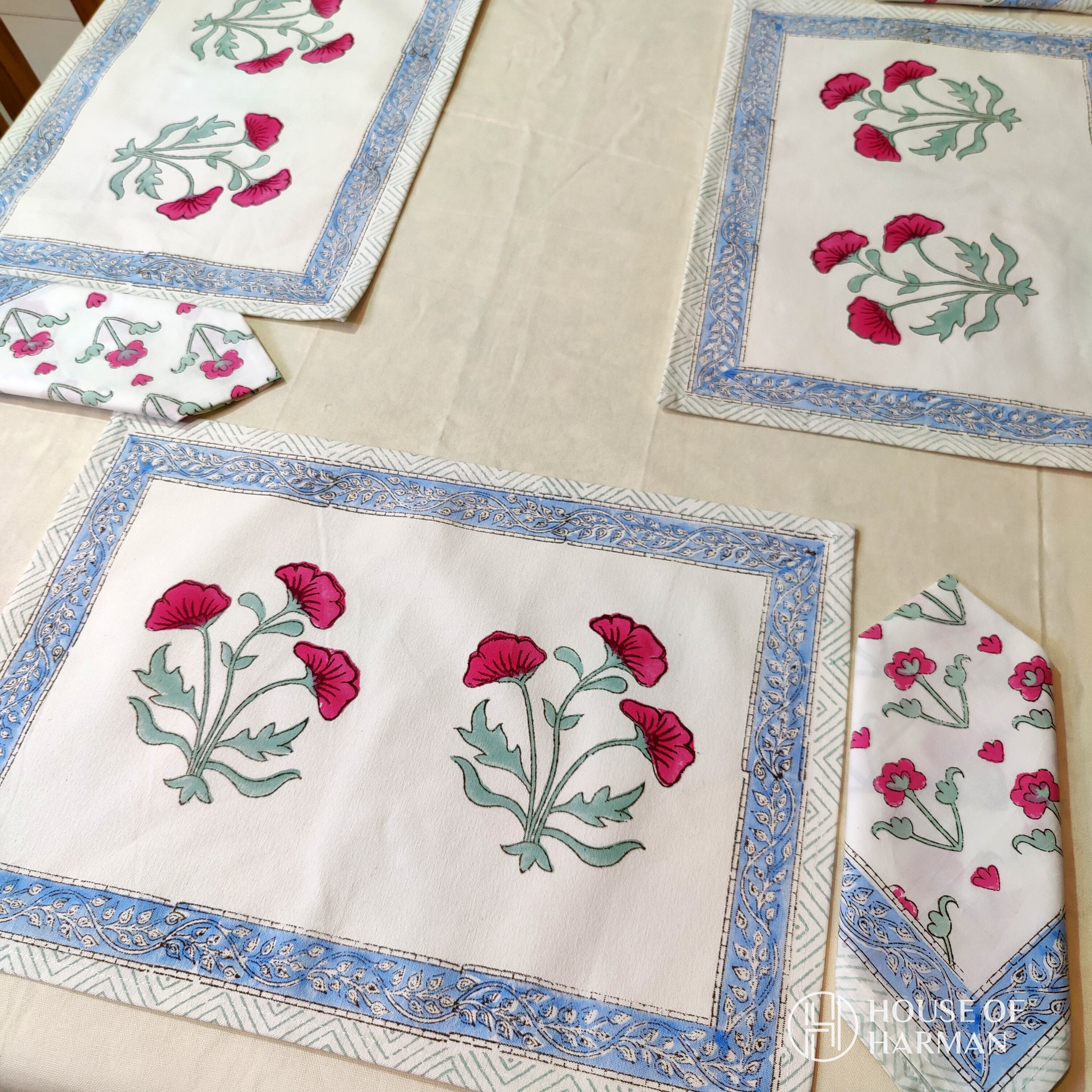 Pastel Symphony Garden Placemats