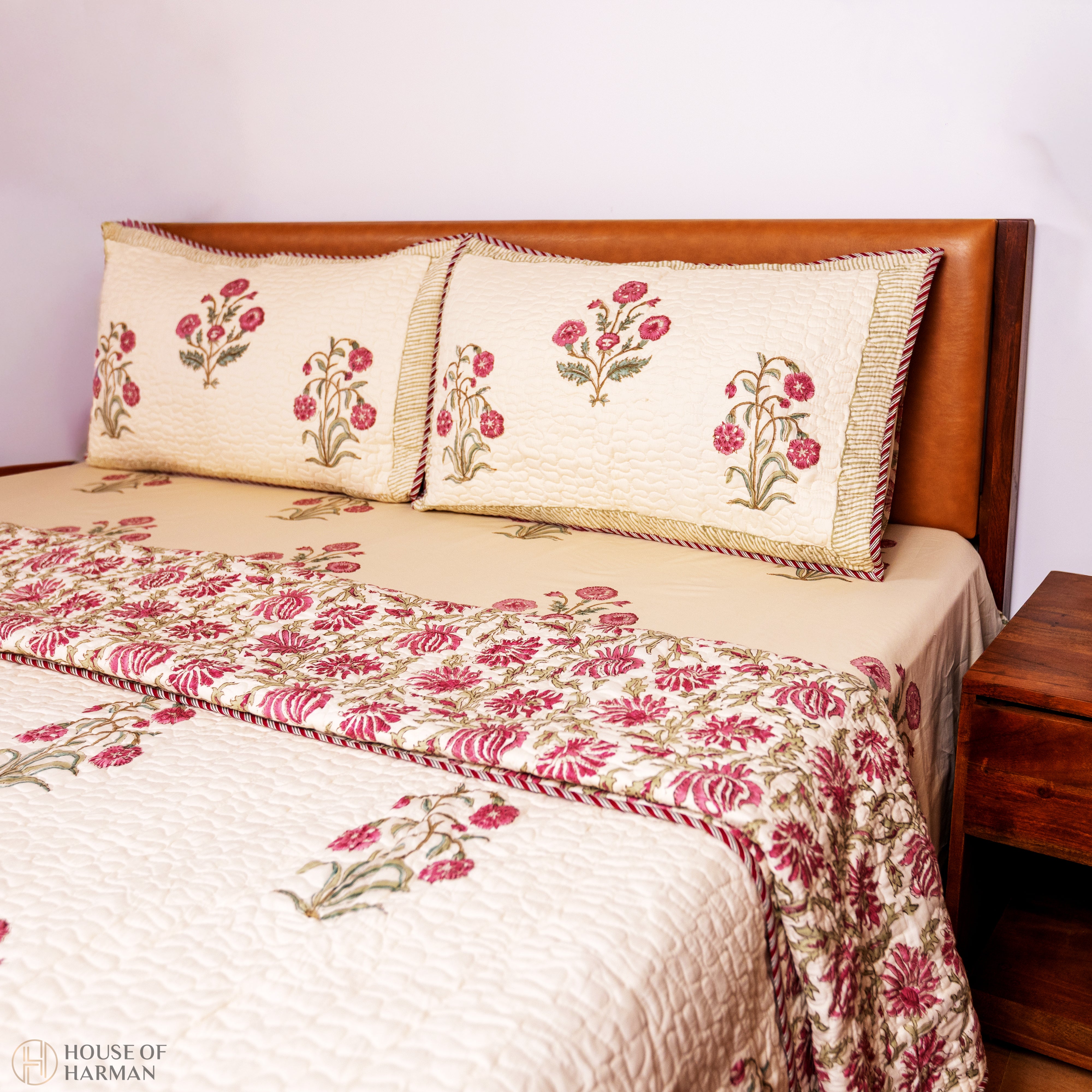 Royal Blossom Charm Bedcover