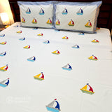 Little Voyager Sail Bedsheet and Quilt