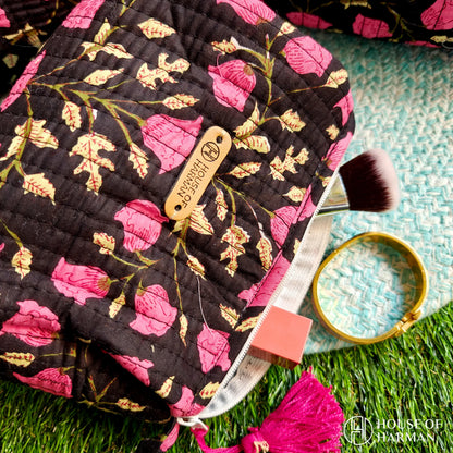 Multipurpose Pouches- Set of Three I Waterproof Lining I Four Mini Pockets Inside