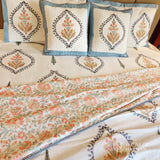 Sylvan Pine Symphony Bedsheet and Dohar