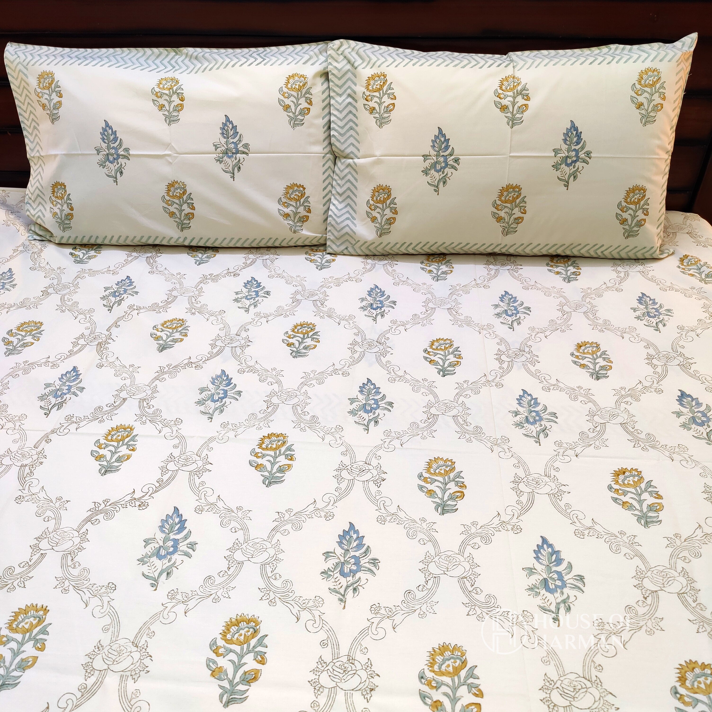 Desert Botanical Bliss Bedsheet and Dohar