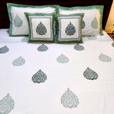 Emerald Spade Delight Bedsheet and Quilt