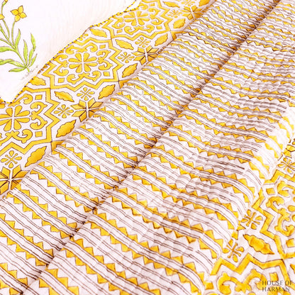 Golden Lattice Dream Bedcover - HOUSE OF HARMAN