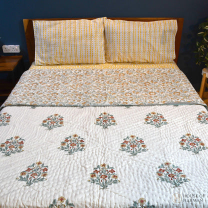 Floral Harmony Spread Quilt - HOUSE OF HARMAN