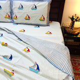 Little Voyager Sail Bedsheet and Dohar