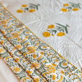 Yellow Wildpoppy Fields Bedsheet and Dohar