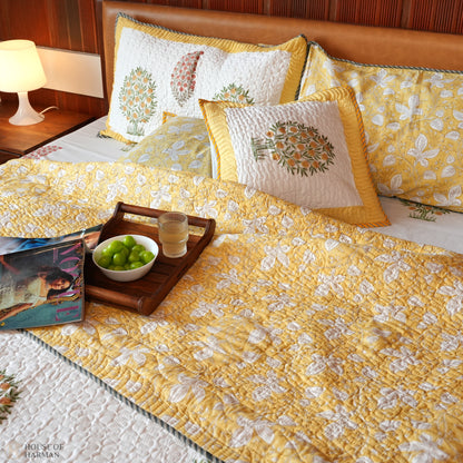 Spring Floral Canopy Bedcover