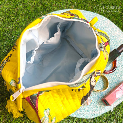 Multipurpose Pouches- Set of Three I Waterproof Lining I Four Mini Pockets Inside
