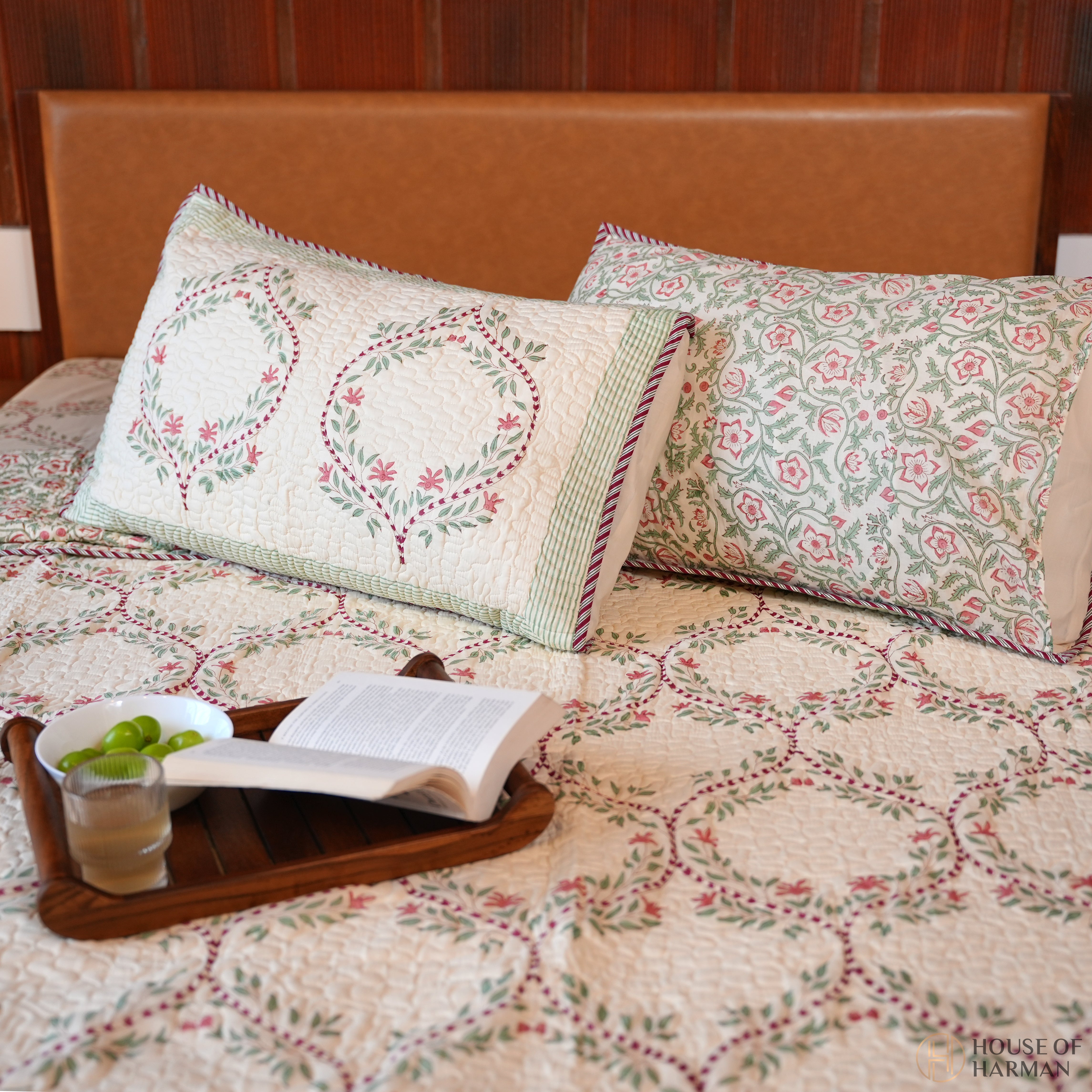 Heritage Verdant Trellis Bedcover