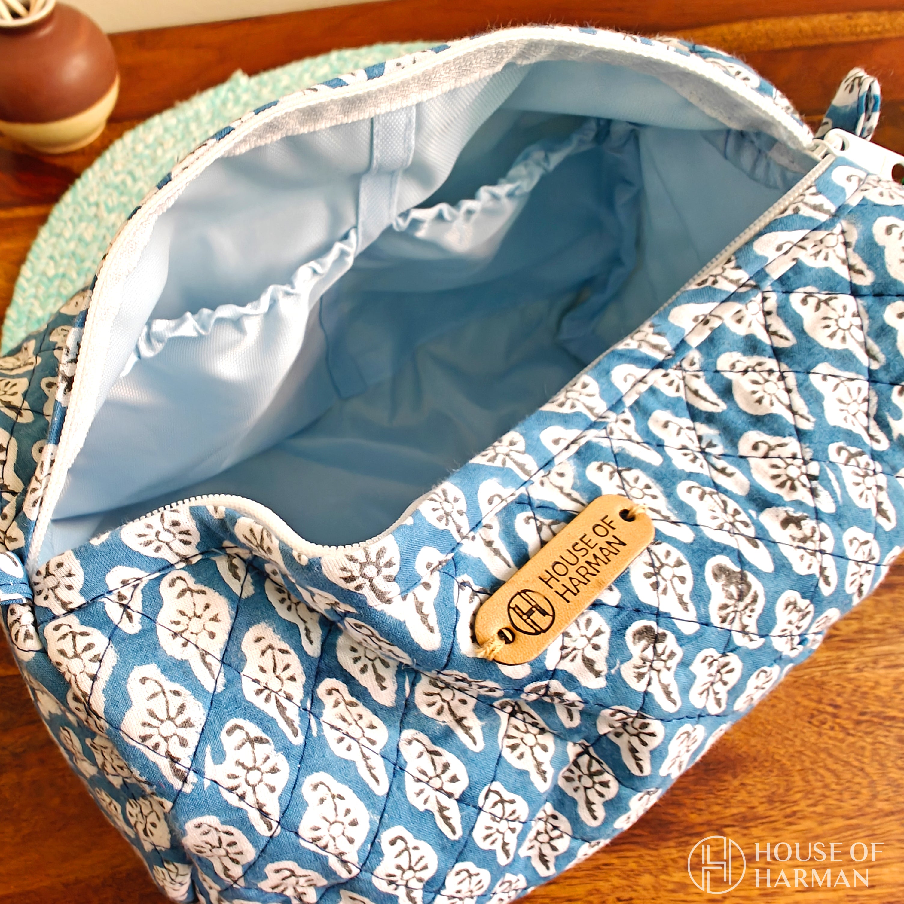 Multipurpose Pouches- Set of Three I Waterproof Lining I Four Mini Pockets Inside