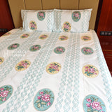 Blushing Rose Elegance Bedsheet and Dohar