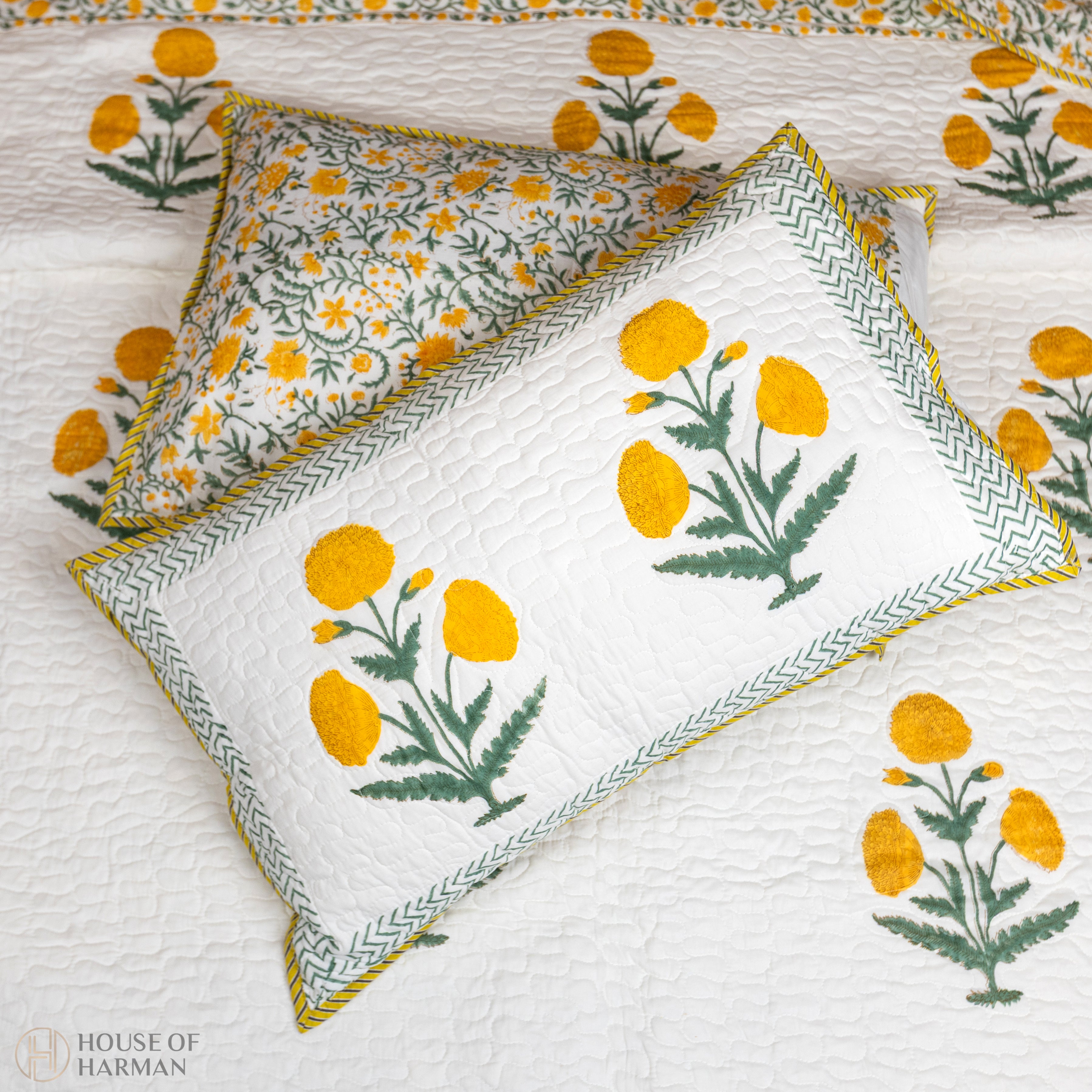 Yellow Wildpoppy Fields Bedcover