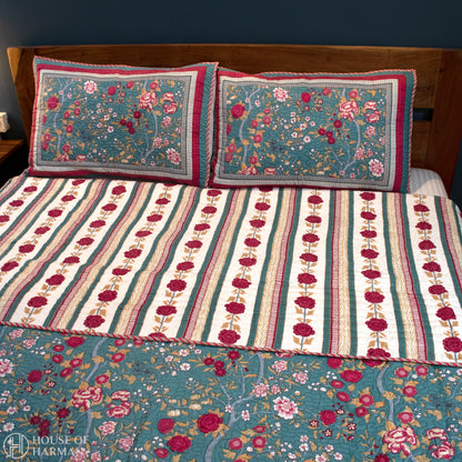 Persian Bloom Bedcover - Set of 3