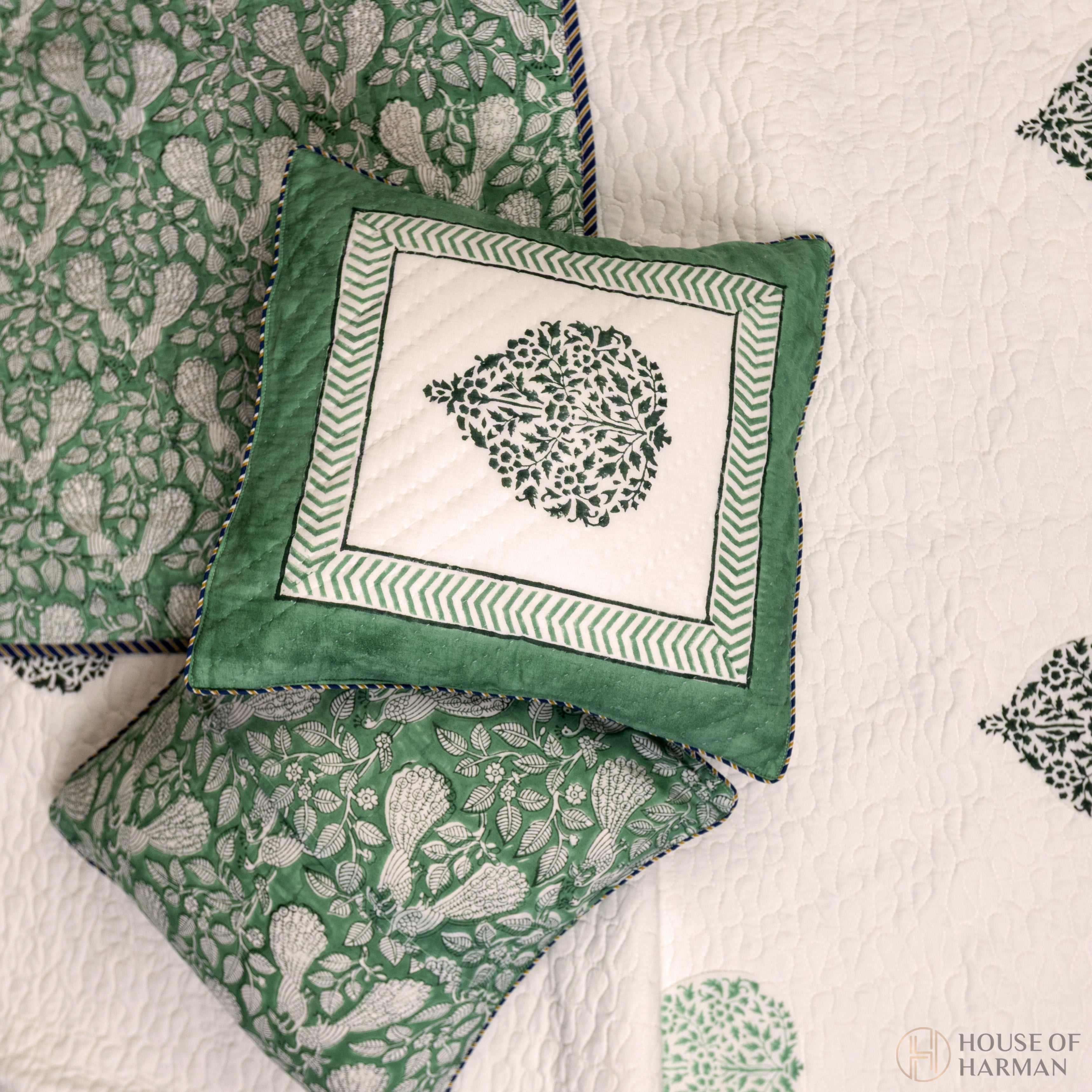 Emerald Spade Delight Bedcover