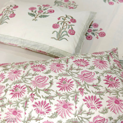Royal Blossom Charm Bedsheet (Beige Base Color)