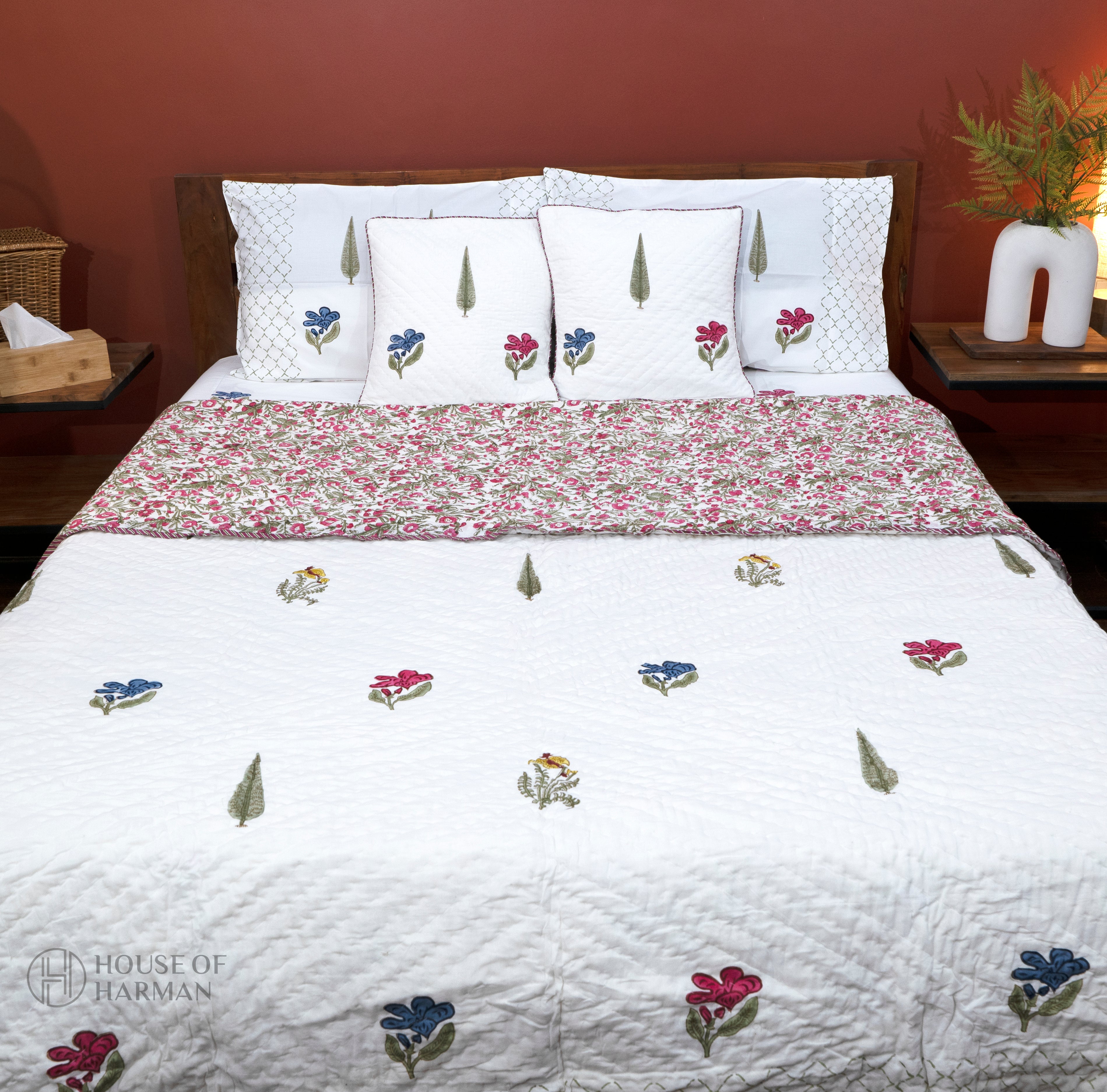 Floral Symphony Charm Quilt