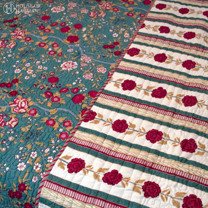 Persian Bloom Bedcover - Set of 3