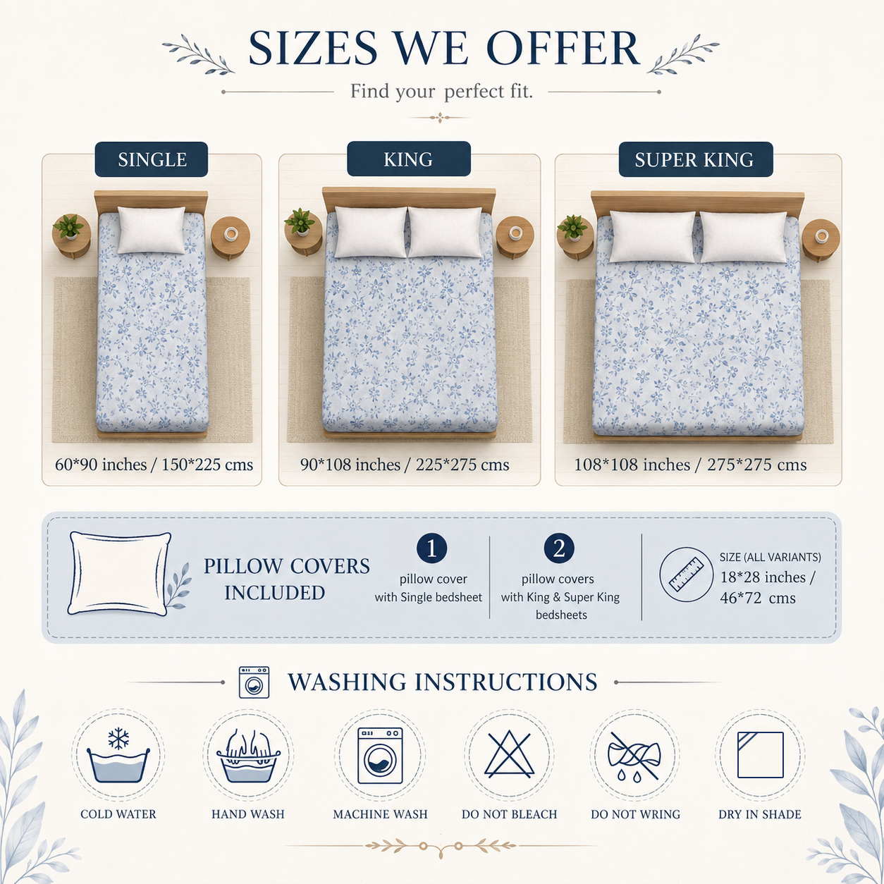 Blush Vine Harmony Bedsheet