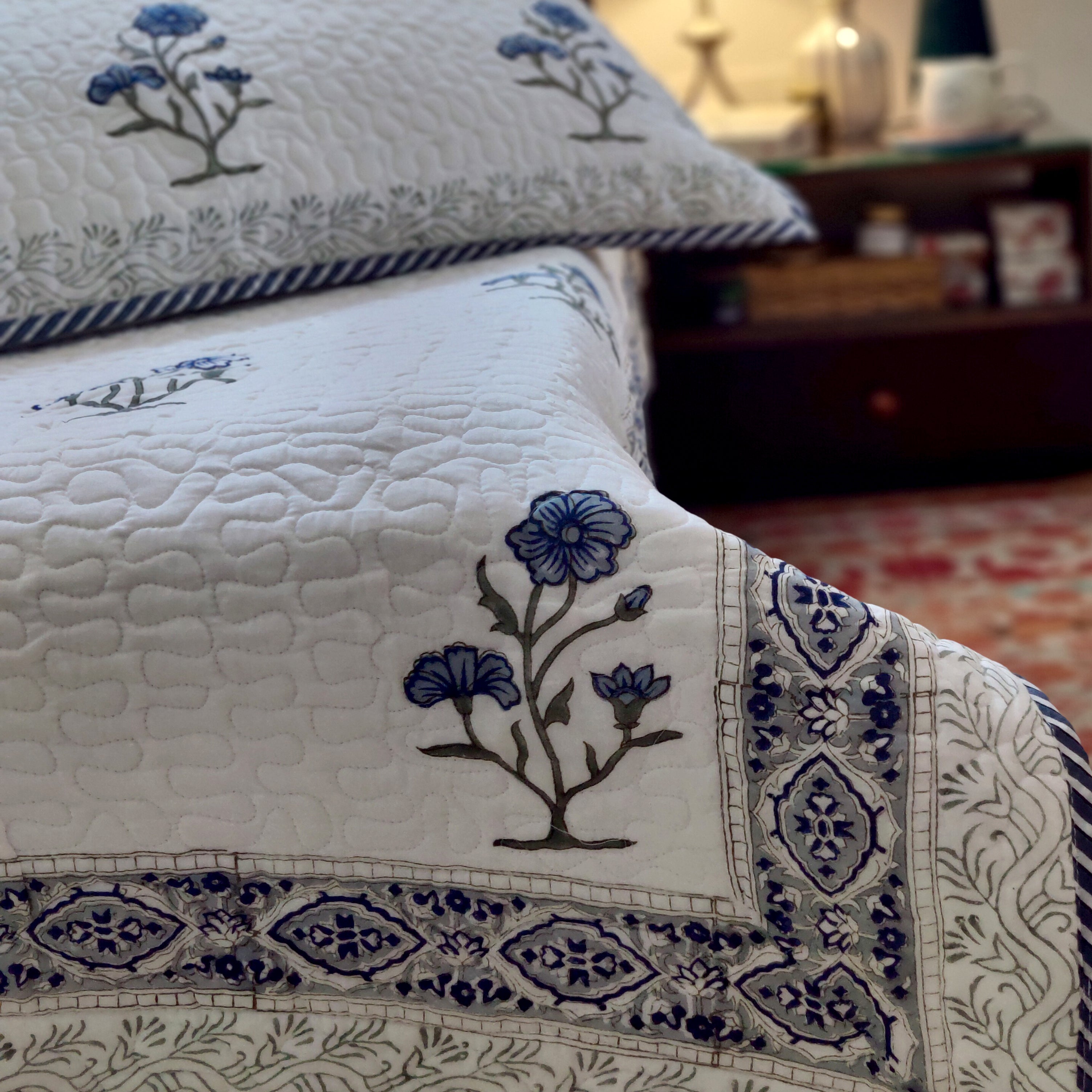 Azure Garden Bedcover