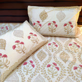 Vintage Rose Jaal Bedsheet