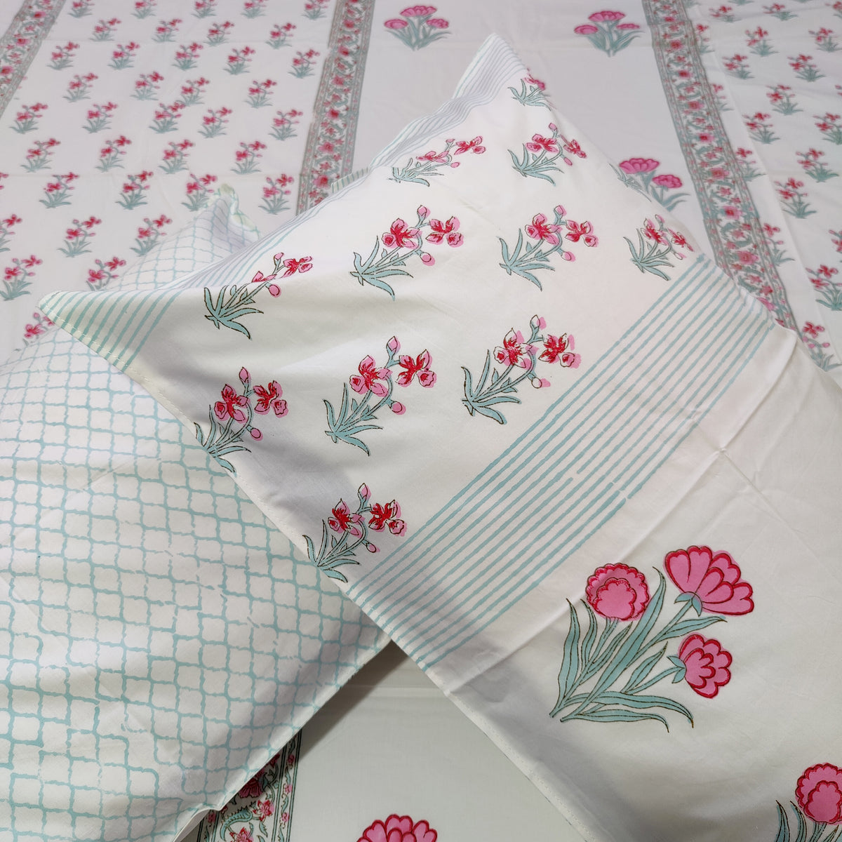 Pink Petal Dreams Bedsheet