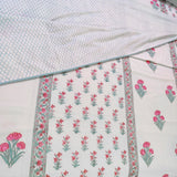 Pink Petal Dreams Bedsheet and Dohar