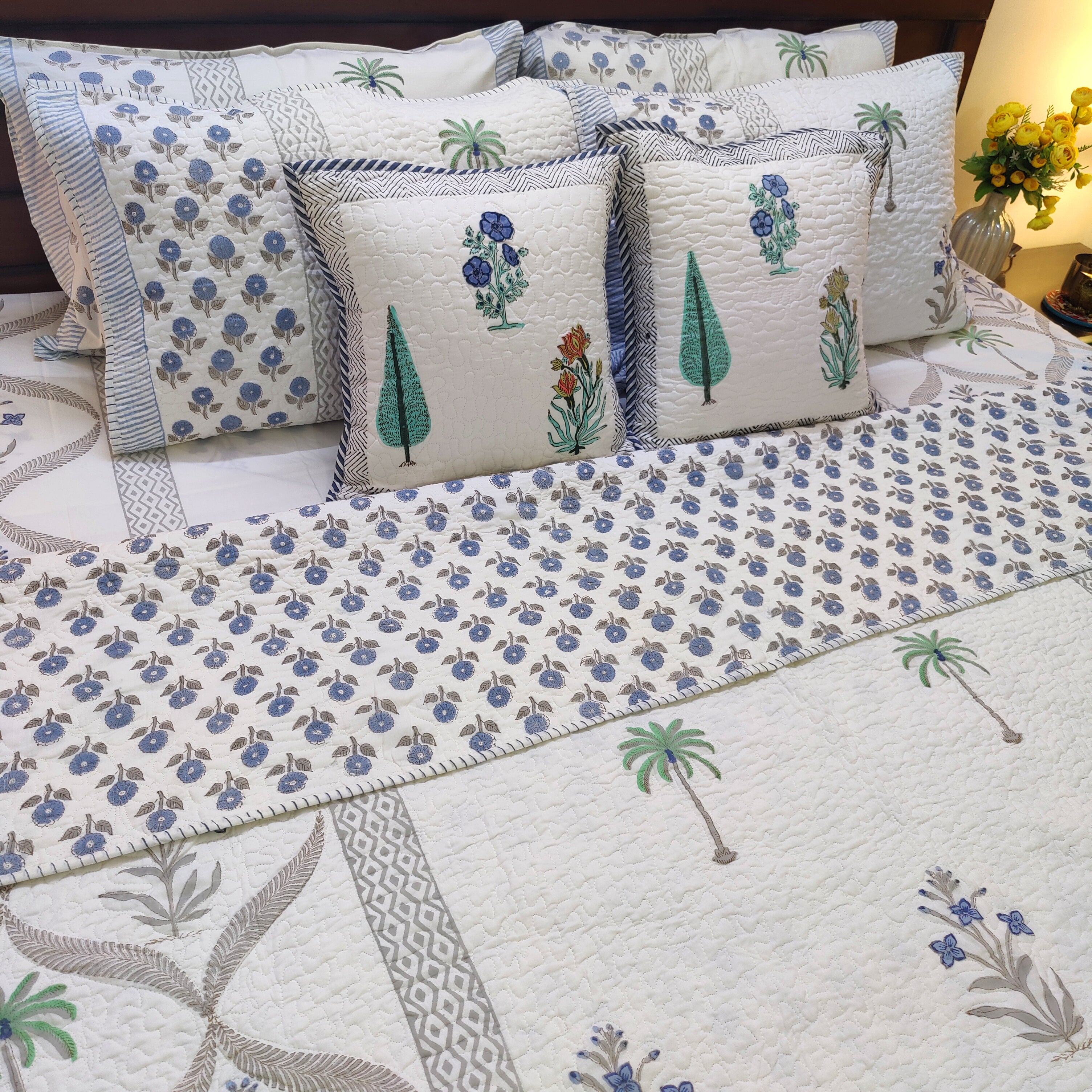 Coastal Flora Fusion Bedcover