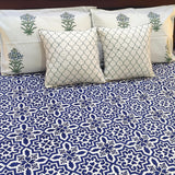 Indigo Lattice Dream Bedsheet