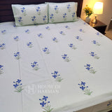 Green Haven Harmony Bedsheet (Green Base Colour)