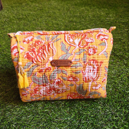 Multipurpose Pouches- Set of Three I Waterproof Lining I Four Mini Pockets Inside - HOUSE OF HARMAN