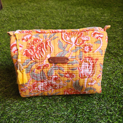 Multipurpose Pouches- Set of Three I Waterproof Lining I Four Mini Pockets Inside