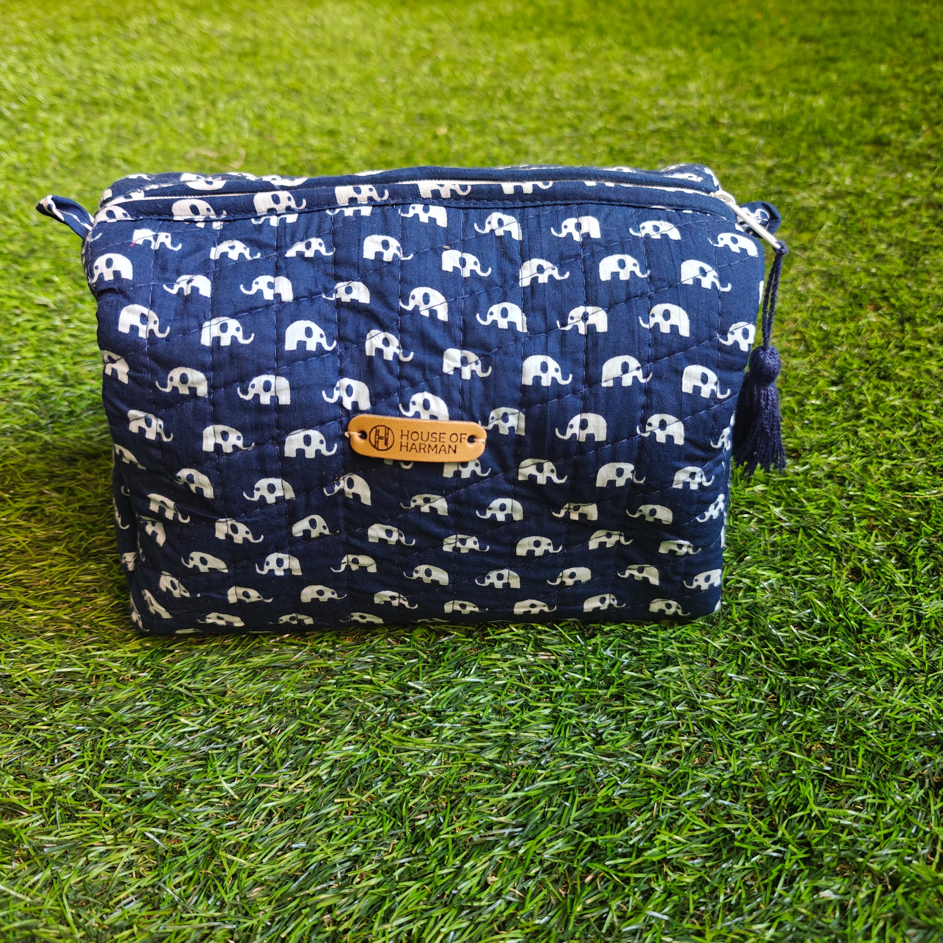 Multipurpose Pouches- Set of Three I Waterproof Lining I Four Mini Pockets Inside