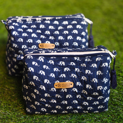 Multipurpose Pouches- Set of Three I Waterproof Lining I Four Mini Pockets Inside