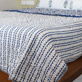 Indigo Lattice Dream Quilt